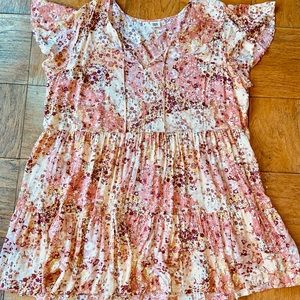 PLUS SIZE True Craft Women’s Spring Floral Shift Dress Size 3X